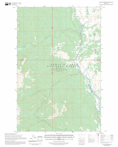 Glenn Creek, MT FSTopo Preview 1