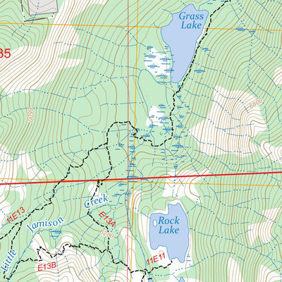 Gold Lake, CA FSTopo Preview 3