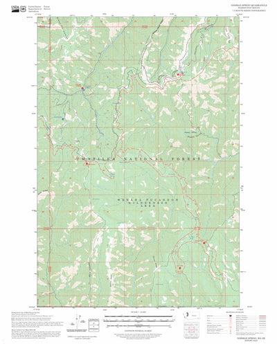 Godman Spring, WA-OR FSTopo Preview 1