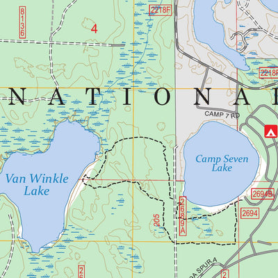 Gooseneck Lake, MI FSTopo Preview 2