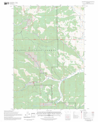 Granite Butte, MT FSTopo Preview 1
