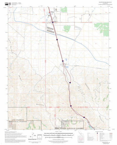 Grapevine, CA FSTopo Preview 1