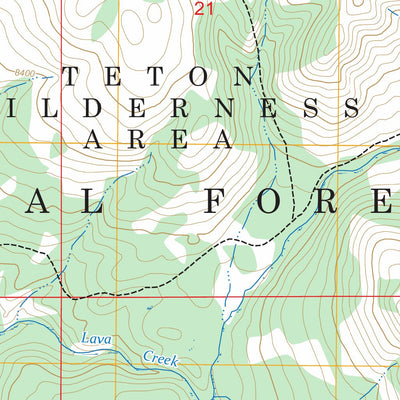 Gravel Mountain, WY FSTopo Preview 2