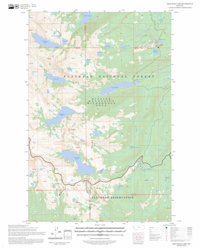 Gray Wolf Lake, MT FSTopo Preview 1