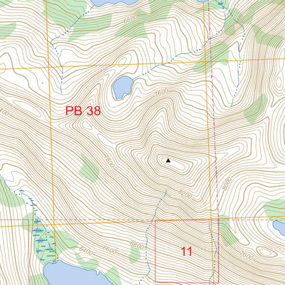 Gray Wolf Lake, MT FSTopo Preview 3