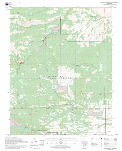 Greenie Mountain, CO FSTopo Preview 1