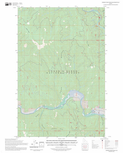 Grizzly Mountain, ID FSTopo Preview 1