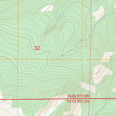 Grizzly Lake, WY FSTopo Preview 2