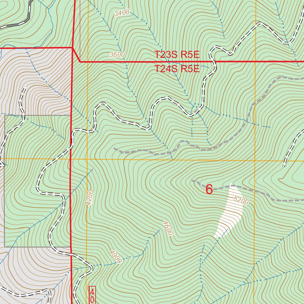 Groundhog Mountain, OR FSTopo Map by US Forest Service - Topo | Avenza Maps