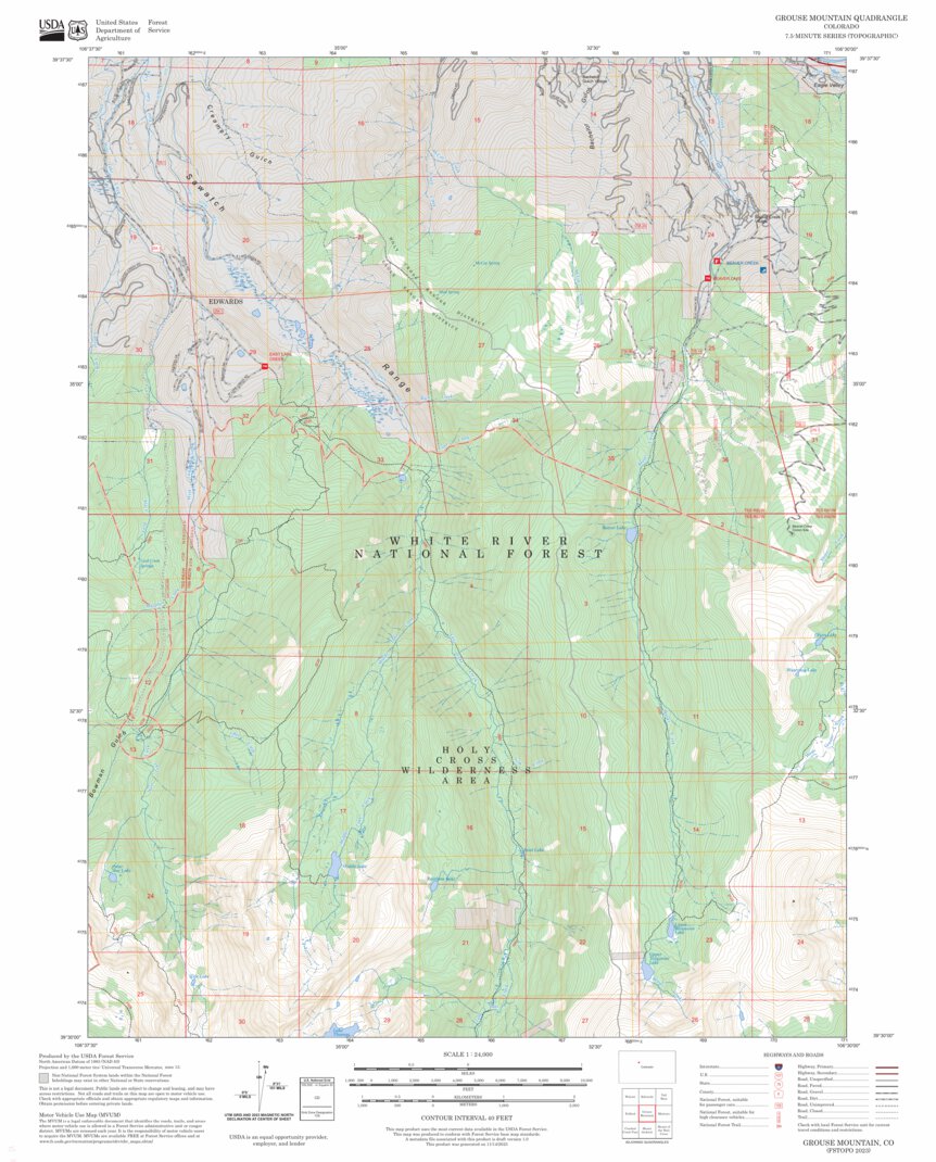 Grouse Mountain, CO FSTopo Map by US Forest Service - Topo | Avenza Maps