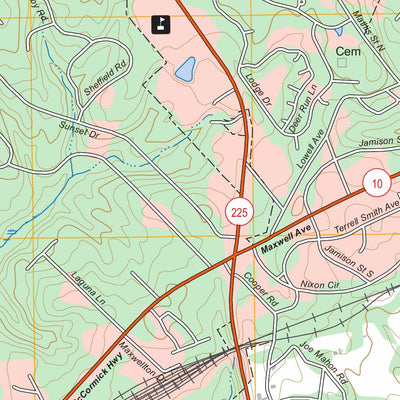 Greenwood, SC FSTopo Preview 2