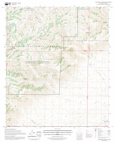 Gunsight Canyon, NM-TX FSTopo Preview 1