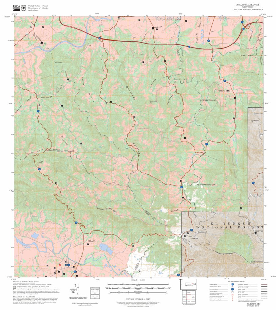 Gurabo, PR FSTopo Map by US Forest Service - Topo | Avenza Maps