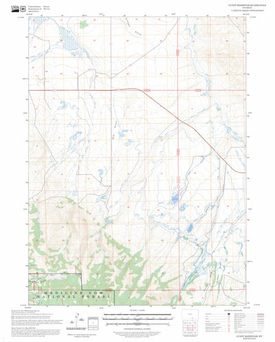 Gunst Reservoir, WY FSTopo Preview 1