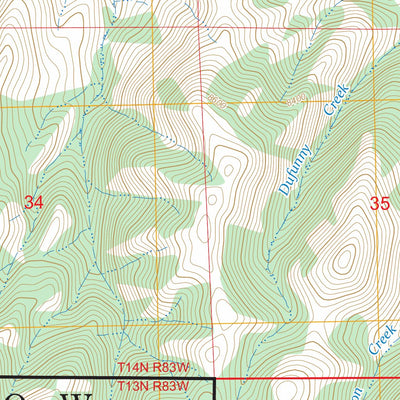 Gunst Reservoir, WY FSTopo Preview 3