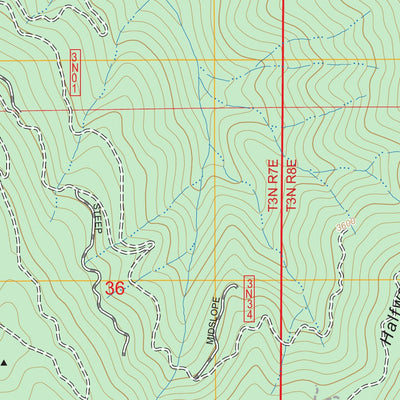 Halfway Ridge, CA FSTopo Preview 3