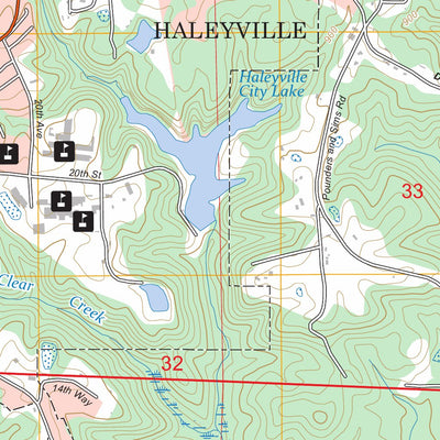 Haleyville East, AL FSTopo Preview 3