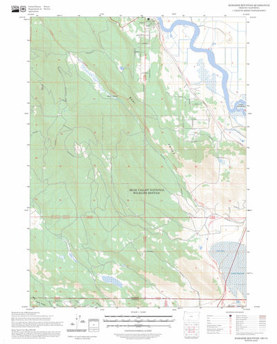 Hamaker Mountain, OR-CA FSTopo Preview 1