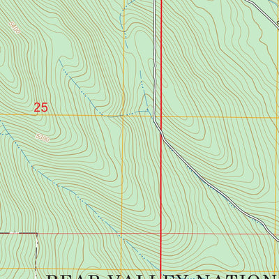 Hamaker Mountain, OR-CA FSTopo Preview 2