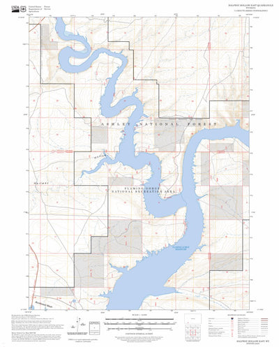 Halfway Hollow East, WY FSTopo Preview 1