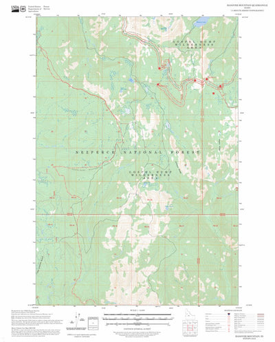 Hanover Mountain, ID FSTopo Preview 1