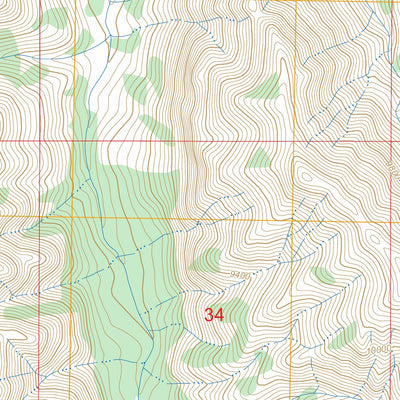 Hardluck Mountain, WY FSTopo Preview 3