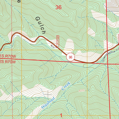 Hardscrabble Mountain, CO FSTopo Preview 3