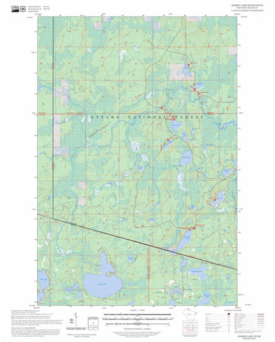 Harris Lake, WI-MI FSTopo Preview 1