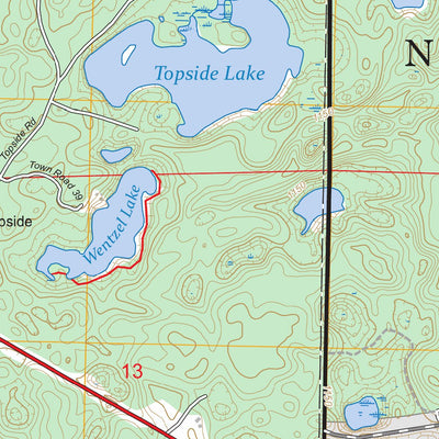 Hart Lake, WI FSTopo Preview 2