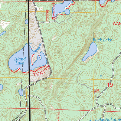 Hart Lake, WI FSTopo Preview 3