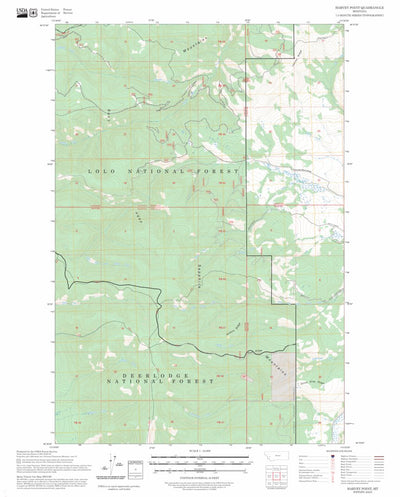 Harvey Point, MT FSTopo Preview 1