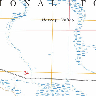 Harvey Mountain, CA FSTopo Preview 2