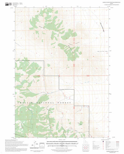 Hawley Mountain, ID FSTopo Preview 1