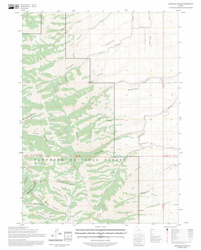 Hartley Peak, ID FSTopo Preview 1