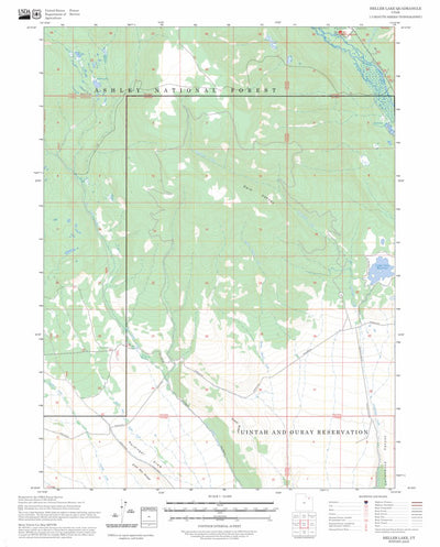 Heller Lake, UT FSTopo Preview 1