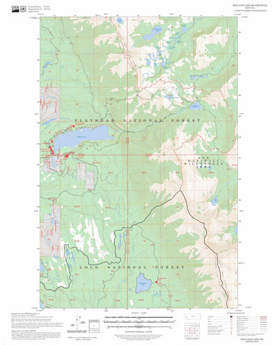 Holland Lake, MT FSTopo Preview 1