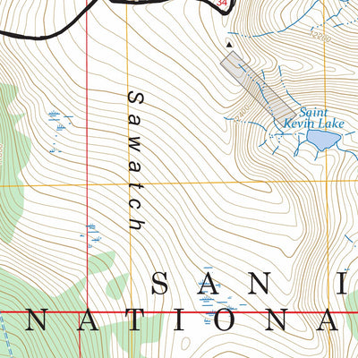 Homestake Reservoir, CO FSTopo Preview 2