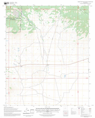 Horse Mountain West, NM FSTopo Preview 1