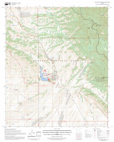 Huachuca Peak, AZ FSTopo Preview 1
