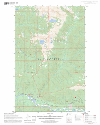 Huckleberry Mountain, WA FSTopo Preview 1