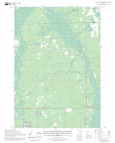 Hubbard Lake SW, MI FSTopo Preview 1