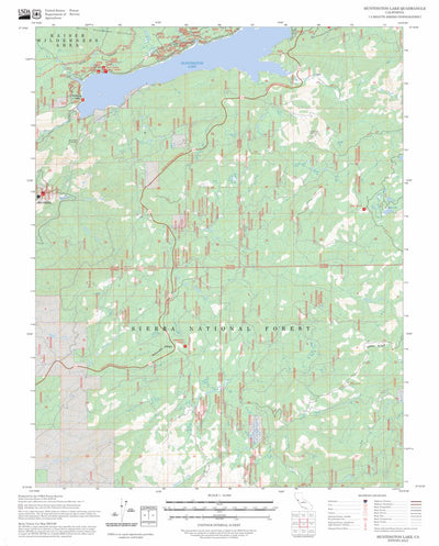 Huntington Lake, CA FSTopo Preview 1