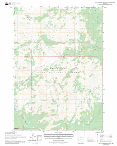Huckleberry Mountain, WY FSTopo Preview 1