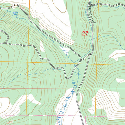 Hubbart Reservoir, MT FSTopo Preview 3