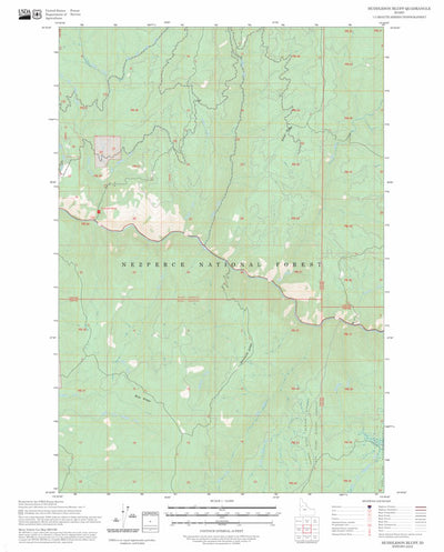 Huddleson Bluff, ID FSTopo Preview 1