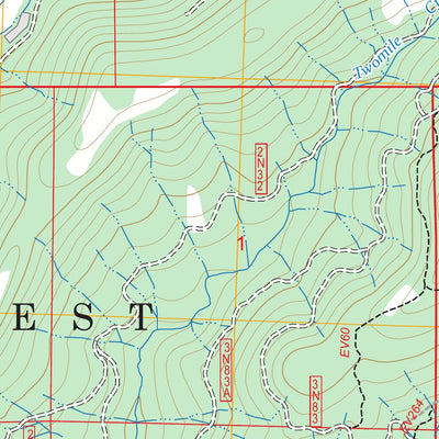 Hull Creek, CA FSTopo Preview 2