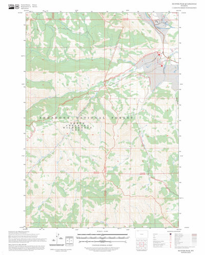 Hunter Peak, WY FSTopo Preview 1