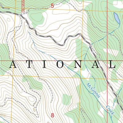 Huckleberry Mountain, MT FSTopo Preview 2