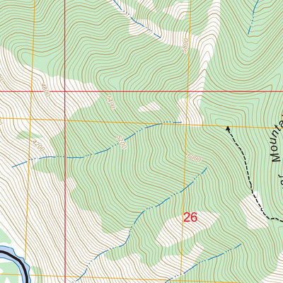 Huckleberry Mountain, MT FSTopo Preview 3