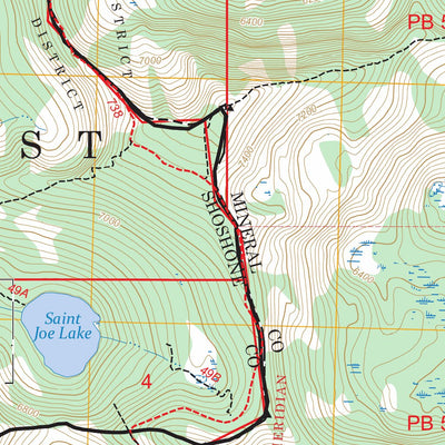 Illinois Peak, MT-ID FSTopo Preview 3